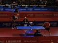 Christophe legout N°98 qui s'incline logiquement 4-0 contre Wang Hao n°2